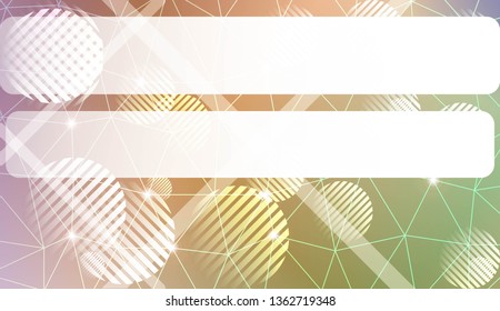 Modern geometrical abstract background with triangles, line, circle, space for text elements Template for wallpaper, interior design, decoration, scrapbooking page. Vector illustration