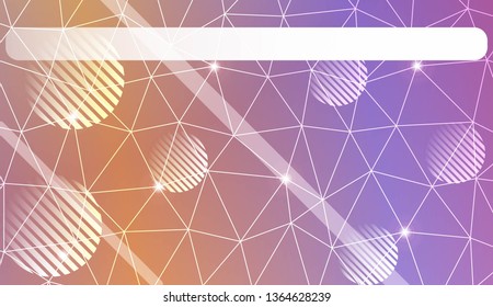 Modern geometrical abstract background with triangles, line, circle, space for text elements For textures or wallpaper. Vector illustration. Light Gradient Abstract Background