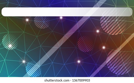 Modern geometrical abstract background with triangles, line, circle, space for text elements Template for wallpaper, interior design, decoration, scrapbooking page. Vector illustration