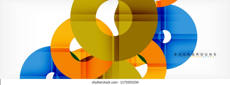 Modern geometrical abstract background, vector illustration