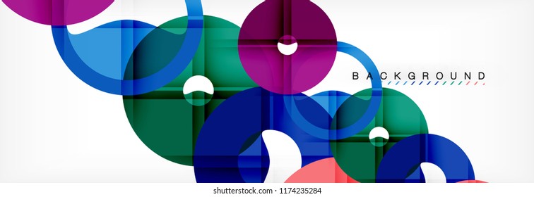 Modern geometrical abstract background, vector illustration