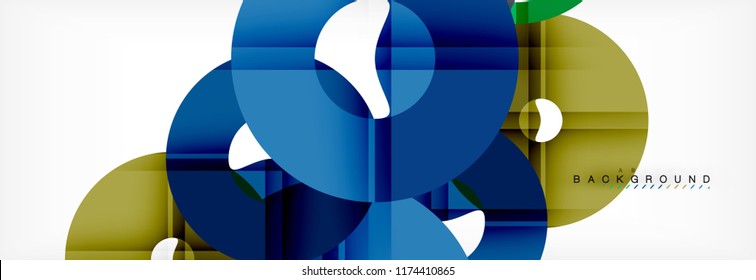 Modern geometrical abstract background, vector illustration