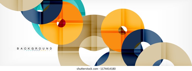 Modern geometrical abstract background, vector illustration