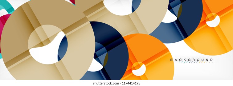 Modern geometrical abstract background, vector illustration