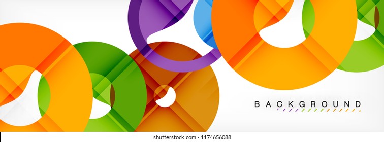 Modern geometrical abstract background, vector illustration