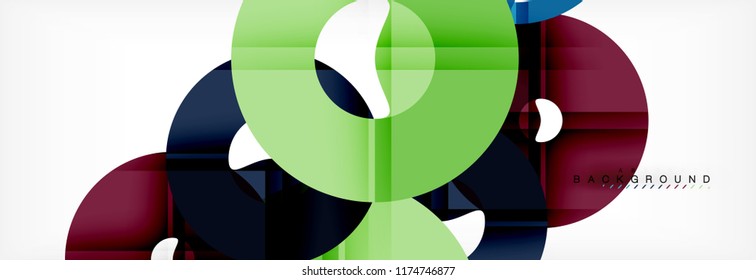 Modern geometrical abstract background, vector illustration