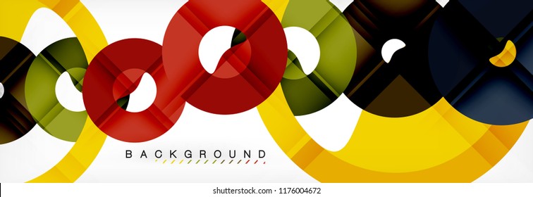 Modern geometrical abstract background, vector illustration