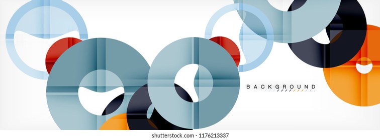Modern geometrical abstract background, vector illustration