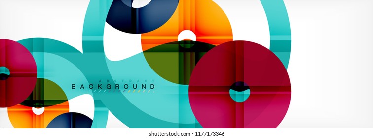 Moderner, geometrischer abstrakter Hintergrund, Vektorgrafik