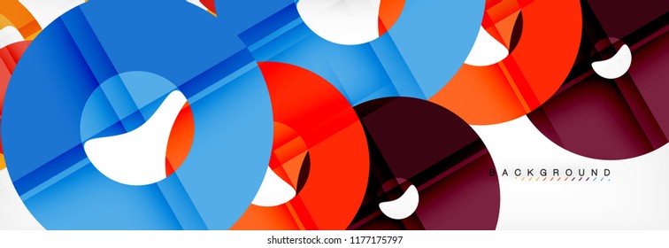Modern geometrical abstract background, vector illustration