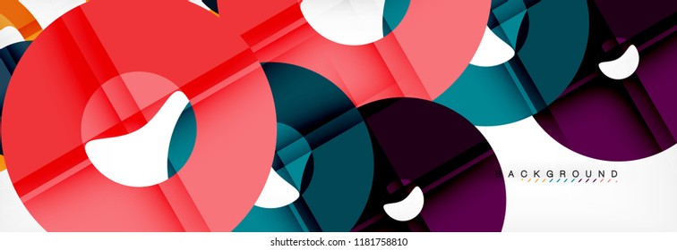 Modern geometrical abstract background, vector illustration