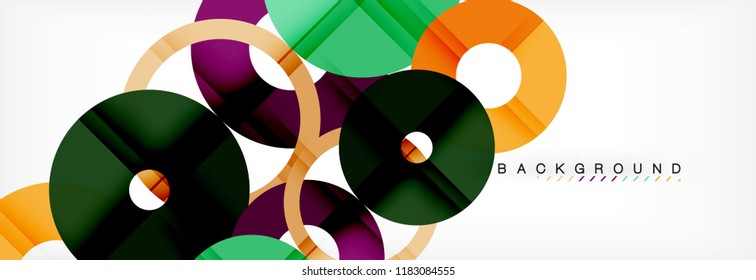 Modern geometrical abstract background, vector illustration