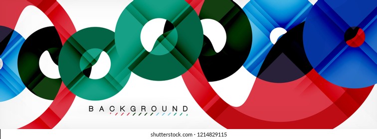 Modern geometrical abstract background, vector illustration