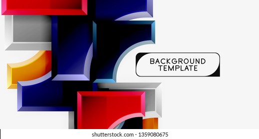 Modern geometrical abstract background. Vector minimal design