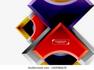 Modern geometrical abstract background. Vector minimal design