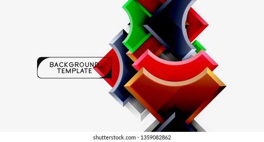 Fondo abstracto geométrico moderno. Diseño mínimo de vectores