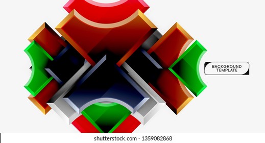 Modern geometrical abstract background. Vector minimal design