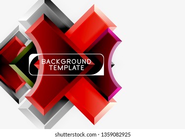 Modern geometrical abstract background. Vector minimal design