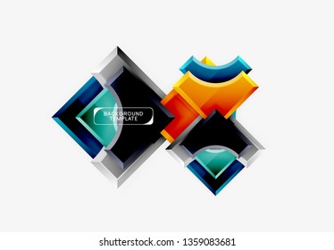 Modern geometrical abstract background. Vector minimal design