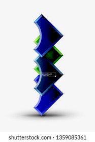 Modern geometrical abstract background. Vector minimal design