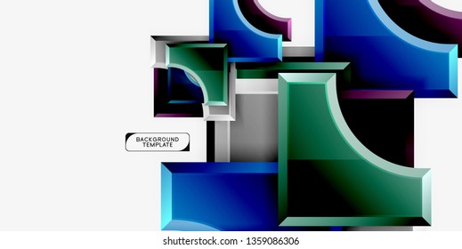 Fondo abstracto geométrico moderno. Diseño mínimo de vectores