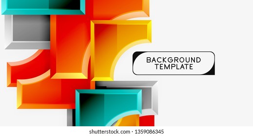 Modern geometrical abstract background. Vector minimal design