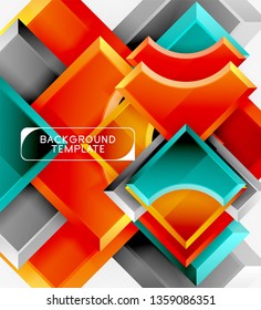 Moderner, geometrischer abstrakter Hintergrund. minimales Vektordesign