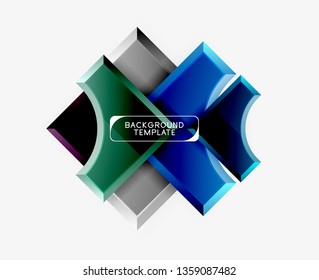 Modern geometrical abstract background. Vector minimal design
