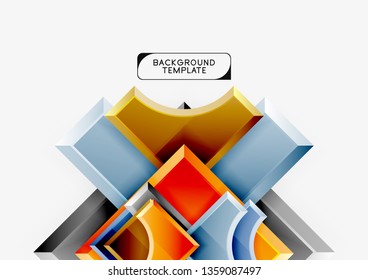 Fondo abstracto geométrico moderno. Diseño mínimo de vectores
