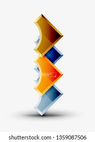 Modern geometrical abstract background. Vector minimal design