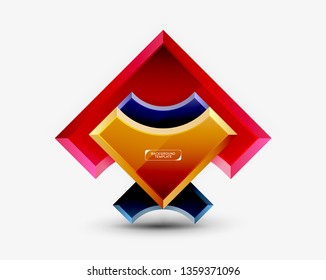 Modern geometrical abstract background. Vector minimal design