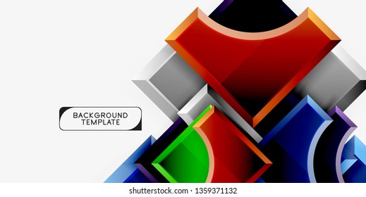 Modern geometrical abstract background. Vector minimal design
