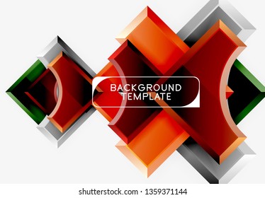 Modern geometrical abstract background. Vector minimal design
