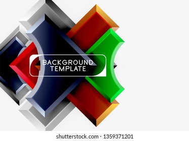 Fondo abstracto geométrico moderno. Diseño mínimo de vectores