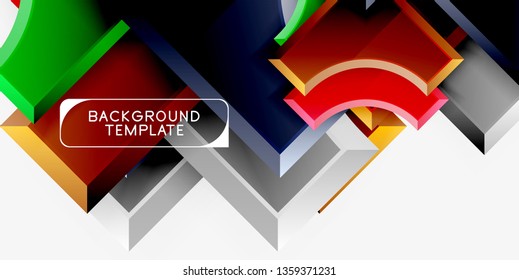 Fondo abstracto geométrico moderno. Diseño mínimo de vectores