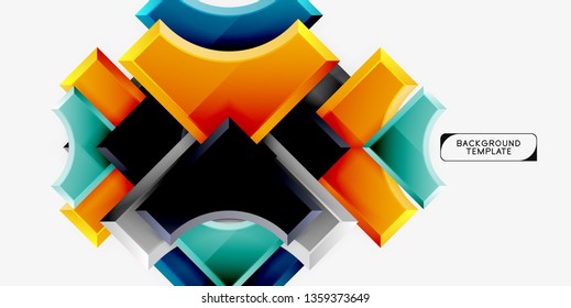 Moderner, geometrischer abstrakter Hintergrund. minimales Vektordesign