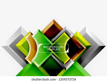 Modern geometrical abstract background. Vector minimal design