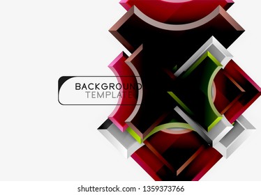 Fondo abstracto geométrico moderno. Diseño mínimo de vectores