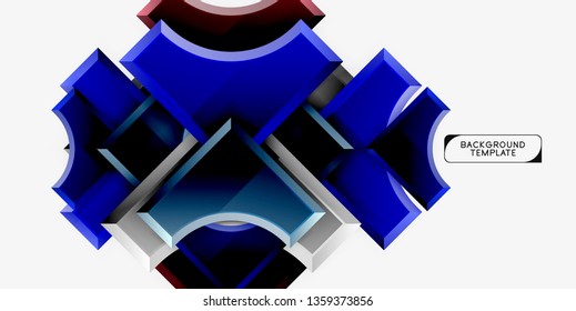 Modern geometrical abstract background. Vector minimal design