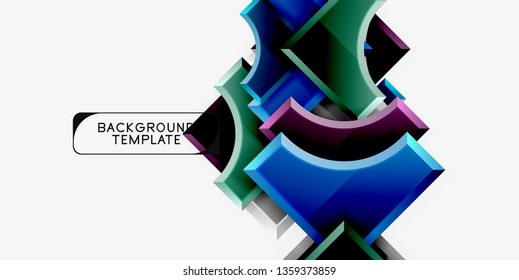 Modern geometrical abstract background. Vector minimal design