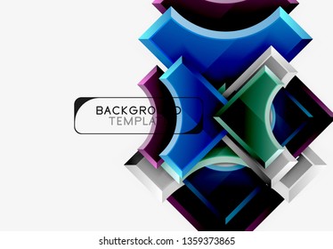 Fondo abstracto geométrico moderno. Diseño mínimo de vectores