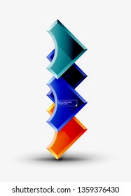Modern geometrical abstract background. Vector minimal design