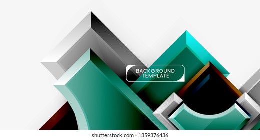 Modern geometrical abstract background. Vector minimal design