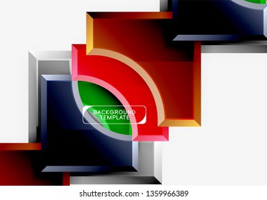 Modern geometrical abstract background. Vector minimal design
