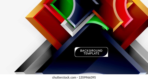 Fondo abstracto geométrico moderno. Diseño mínimo de vectores