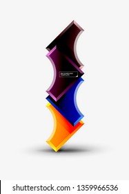 Modern geometrical abstract background. Vector minimal design