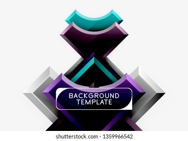 Modern geometrical abstract background. Vector minimal design