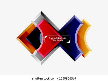 Modern geometrical abstract background. Vector minimal design