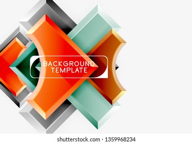 Modern geometrical abstract background. Vector minimal design