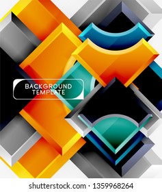 Modern geometrical abstract background. Vector minimal design